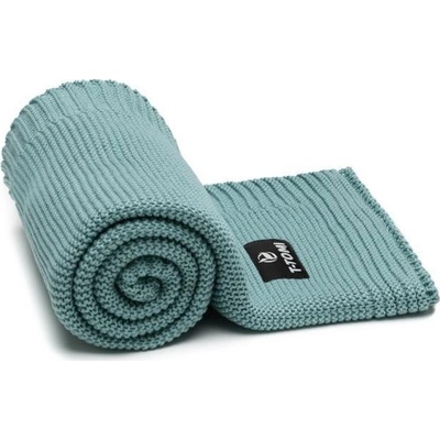 T Tomi Dětská pletená deka Autumn Waves Mint