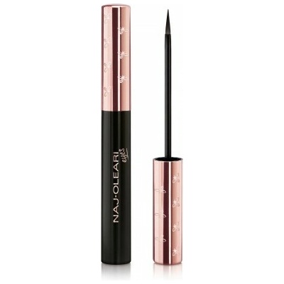 Naj-Oleari Impeccable Eyeliner tekuté oční linky 01 vinyl black 4 ml