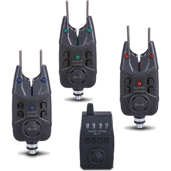 Saenger hlásič záběru Carp Voice R-4 sada 3+1 červená, zelená, modrá