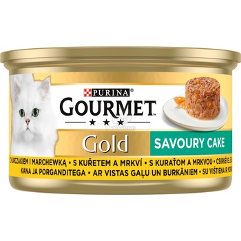 Gourmet Gold Savoury Cake пиле + морков 12 x 85 г