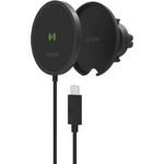 mophie Magsafe Зарядно-Стойка за Кола, Mophie Snap+ Wireless Vent Mount, Черен (401307636)