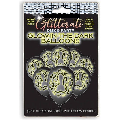 Glitterati Penis Glow Balloons