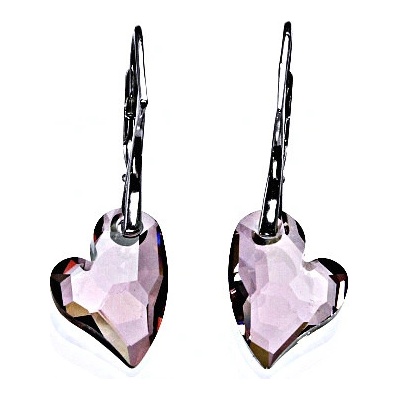 Čištín se Swarovski krystaly Antique Pink sedce NK 1295