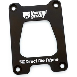 Thermal grizzly Монтажна рамка Thermal Grizzly Ryzen 7000 Direct Die Frame, Алуминий, Черен (TG-DDF-R7000-R) - itmode