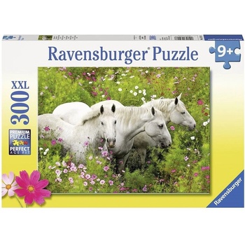 Ravensburger Пъзел Ravensburger 300 елемента Бели коне - 7013218