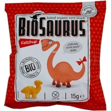 McLLOYDS Biosaurus Junior mini kukuričné chrumky s kečupom 15 g