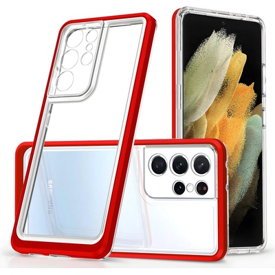 Samsung Хибриден калъф 3 в 1 за Samsung Galaxy S23 Ultra - Червен KP24726