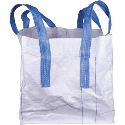 Vak BigBag TOF4, 93x93x120 cm, PP, 4 uši, biely, rovné dno, max. 1000 kg