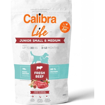 Calibra Dog Life Junior Small & Medium Fresh Beef 0,1 kg