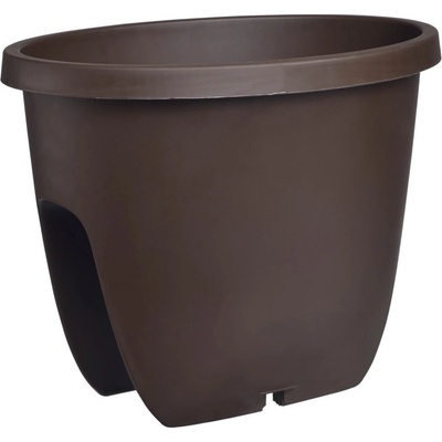 PLASTKON balkónový květináč OVI 30 cm hnědý