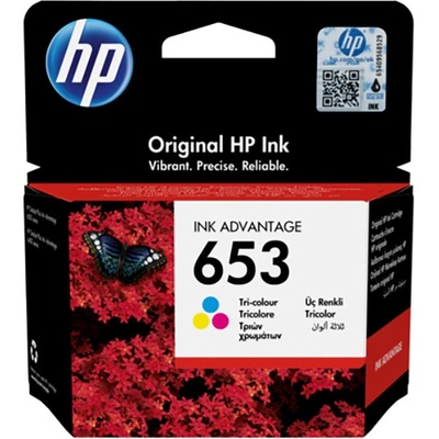 HP 653 originální inkoustová kazeta tříbarevná 3YM74AE – Zbozi.Blesk.cz