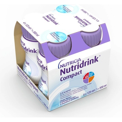 NUTRIDRINK COMPACT PROTEIN S PŘÍCHUTÍ NEUTRÁLNÍ POR SOL 4X125ML – Zboží Mobilmania