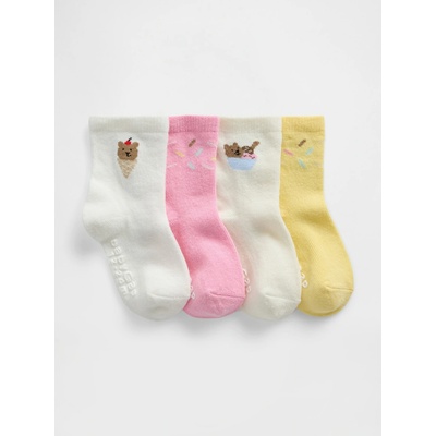 GAP Baby pobnožky 4 páry Vícebarevná – Zboží Dáma