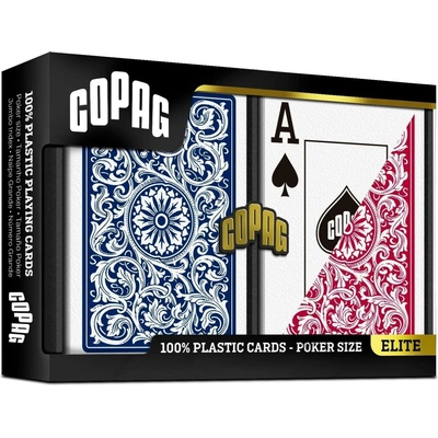 Copag Elitte Jumbo hrací karty na poker 2 balíčky