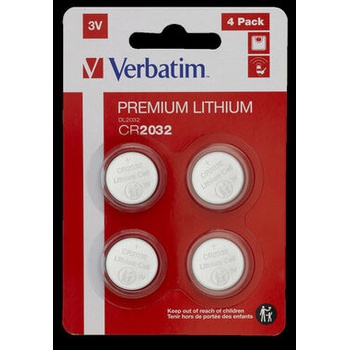 Verbatim Lithium CR2032 4ks 49533