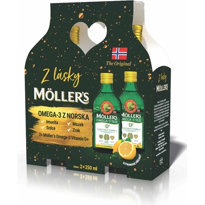 Mollers Omega 3 citron 2 x 250 ml