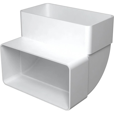 Mikawi Koleno vertikálne 90° pre ploché potrubie 110x55 mm 59-1332