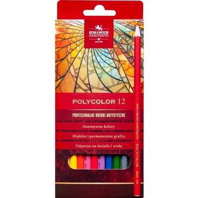 Koh i Noor Polycolor kartón farbičky 3822 73 12 farieb