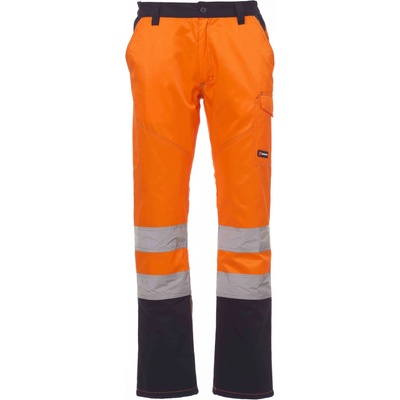 Payper CHARTER POLAR reflexné zateplené nohavice pánske Fluorescent orange Navy blue