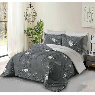 Textilomanie bavlna obliečky SILVELLE sivé 70x90 140x200