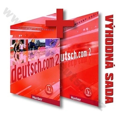 deutsch.com 2 paket 2. dielu učebnica + pracovný zošit vr. audio CD SK verzia