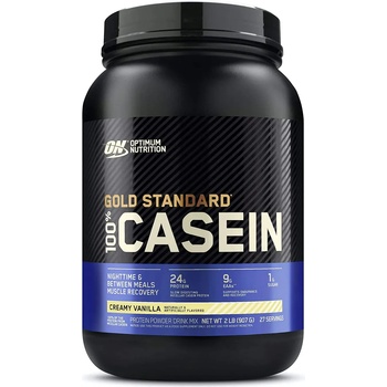 Optimum Nutrition Gold Standard 100% Casein, бисквити и сметана, 907 g, Optimum Nutrition