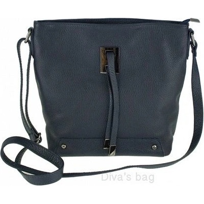 Sydney crossbody kožená kabelka modra