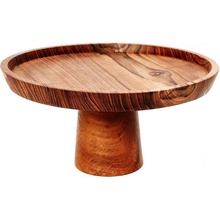 Bazar Bizar Podnos na dort Teak Cake Dish 24,5cm