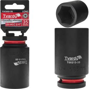 Tvardy Ударна вложка удължена 3/4" 6-стен 35mm CR-MO 81961 (T00213-35)