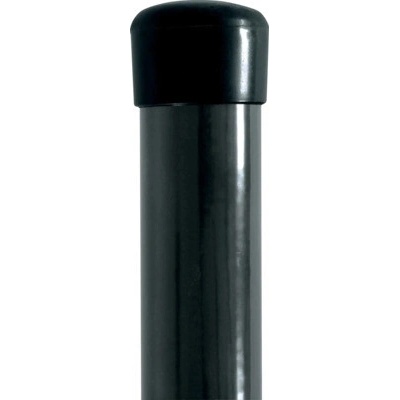 Stĺpik na plot PILECKÝ Ideal Zn + PVC okrúhly 200 cm Ø 48 mm antracit