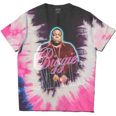 Biggie Smalls tričko neon Glow ružové