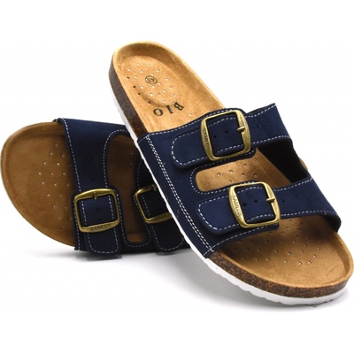 Pánské korkové biopantofle modré – Zboží Mobilmania