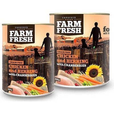 Topstein Farm Fresh kuracie a sleď s brusinkami 400 g