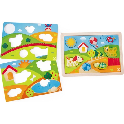 Hape Puzzle Slnečné údolie 3v1