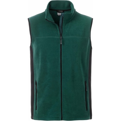 Daiber JN 856 pánská fleecová vesta dark green/black