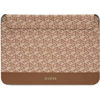 GUESS Чанта за лаптоп Guess GUCS14HGCFSEW 14"", кафява, GCube Stripes (GUE002881-0)