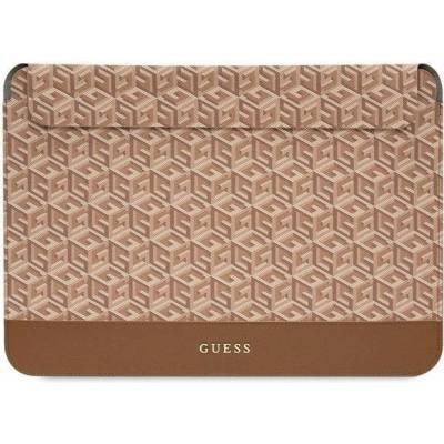 GUESS Чанта за лаптоп Guess GUCS14HGCFSEW 14"", кафява, GCube Stripes (GUE002881-0)