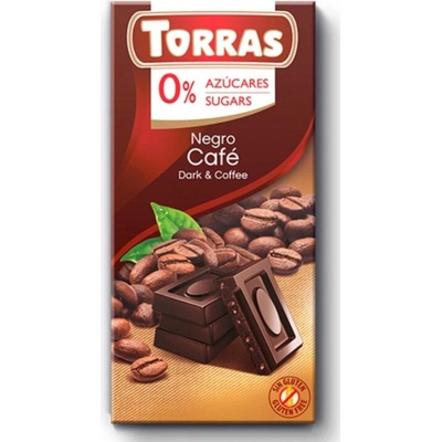 TORRAS HOŘKÁ S KÁVOU A SLADIDLY 75 G
