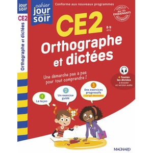 Orthographe et dictées CE2 - Cahier Jour Soir (2025)