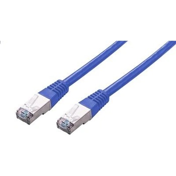 C-Tech CB-PP5F-05B patch, Cat5e, FTP, 0,5m, modrý