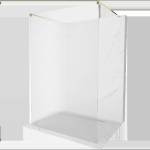 Mexen Kioto самостоятелна душ кабина 130 x 200 см, райета 8 мм, златна - 800-130-002-50-09 (800-130-002-50-09)