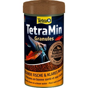 TETRA TetraMin Granules (Тетрамин Гранули) основна храна за всички видове декоративни рибки на бавно потъващи гранули