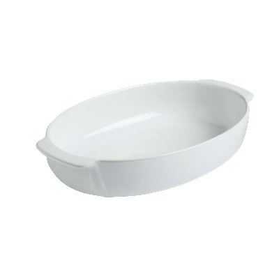 Pyrex - Signature Ceramic - Овална тава с дръжки, 35х23, 3, 4л, керамика, бяла-SG35OR1/7044 (0012377)