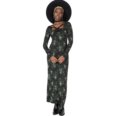 KILLSTAR дамска рокля KILLSTAR - Muerto Lily - черно- KSRA010850