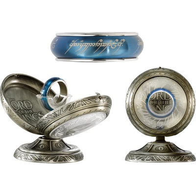 Noble Collection Prsten moci modrý se stříbrným okrajem 12 NN1342