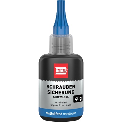 INBUS фиксатор за винтове, средна здравина - 40 g (74353)