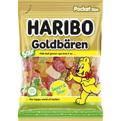 HARIBO Sour Gold Bears 80гр