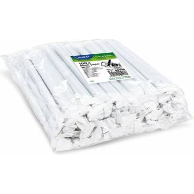 Wimex papírové brčko JUMBO 12 x 21 cm černé jednotlivě balené 100 ks