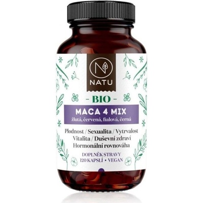 Natu Maca 4 mix BIO 120 kapsúl