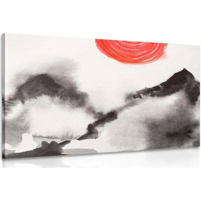 Obraz japonská malba - 60x40